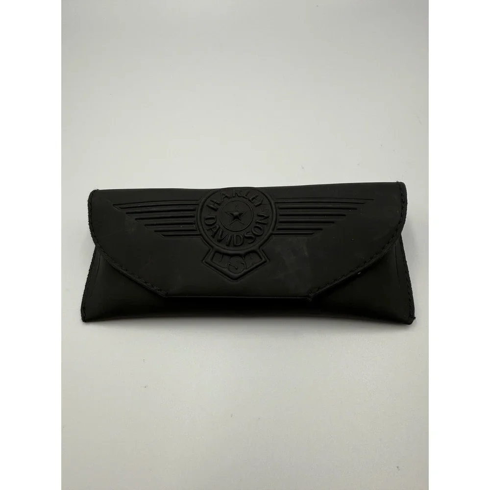 Harley Davidson Sunglasses Black Rectangle Frame Biker Shades with Case 1319‎